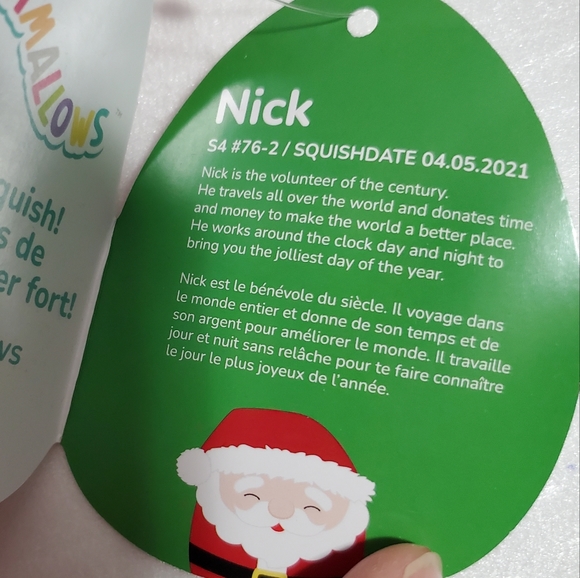 NWT 4" Nick, Santa Mystery Capsule Squishmallows - Picture 6 of 7
